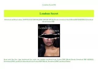 ^DOWNLOAD-PDF) Londons Secret Pdf