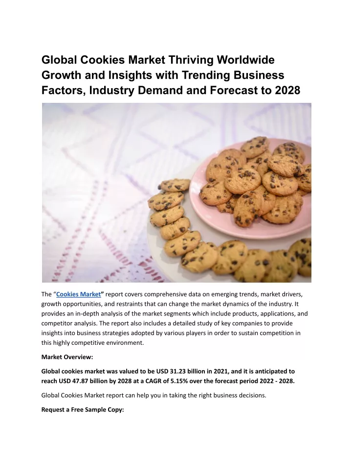 global cookies market thriving worldwide growth