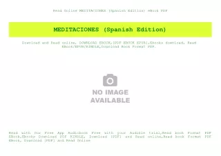 Read Online MEDITACIONES (Spanish Edition) eBook PDF