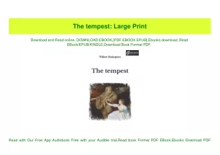 (READ)^ The tempest Large Print Full PDF