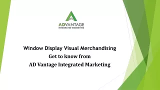window display visual merchandising get to know