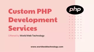 custom php development services