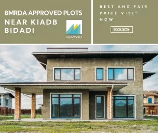 BMRDA approved plots near KIADB Bidadi