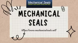 Buy the high-quality mechanical seal from us