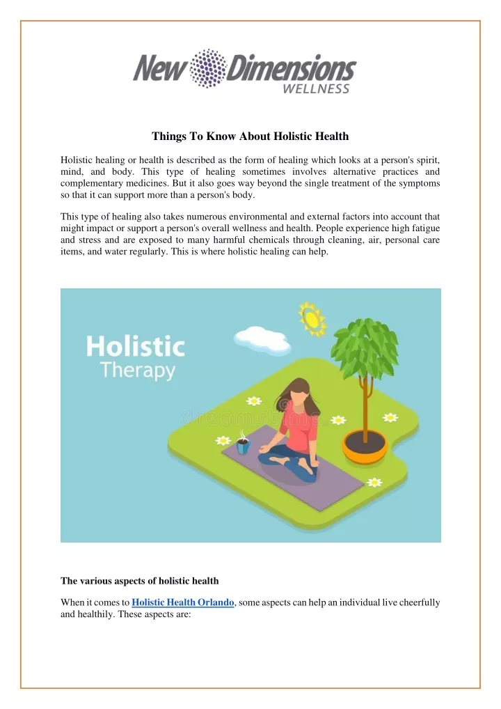 PPT   3 Things To Know About Holistic Treatment For Addiction