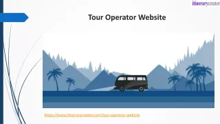 tour operator website