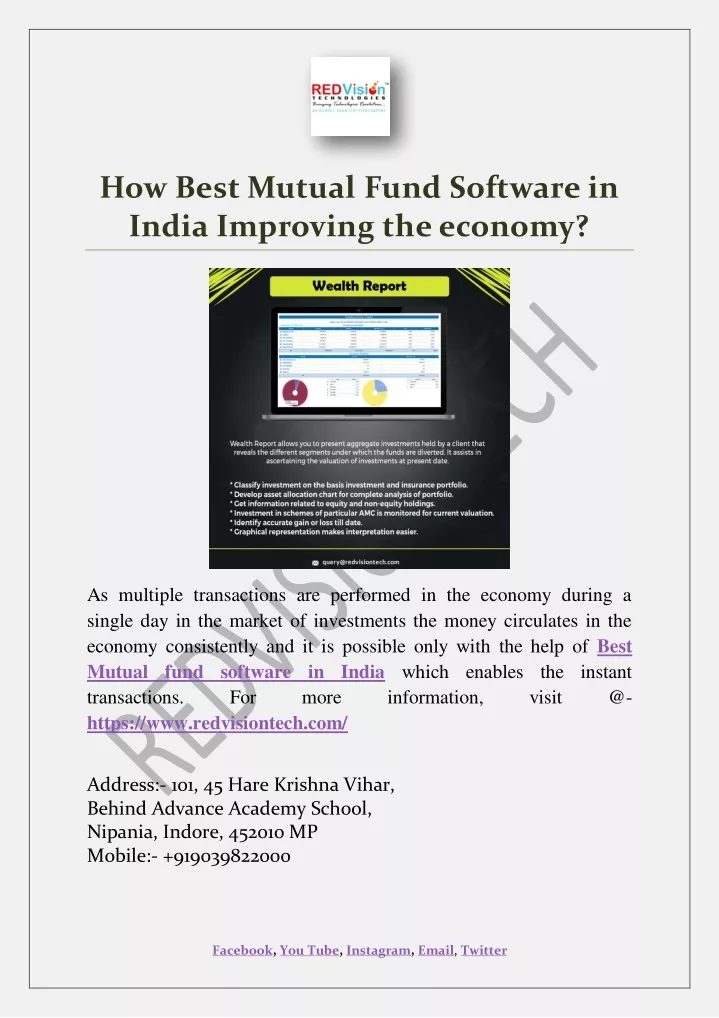 how best mutual fund software in india improving