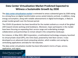 data center virtualization market predicted