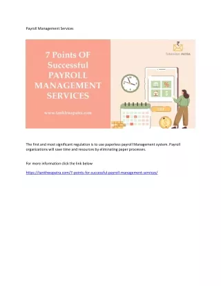 Payroll Management Services