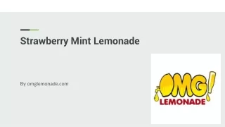 strawberry mint lemonade