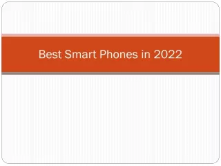 best smart phones in 2022