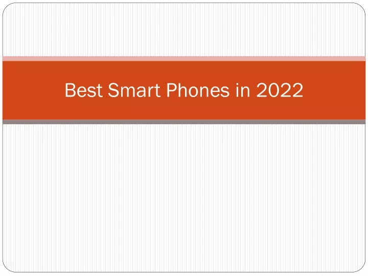 best smart phones in 2022