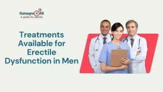 Treatments Available for Erectile Dysfunction in Men
