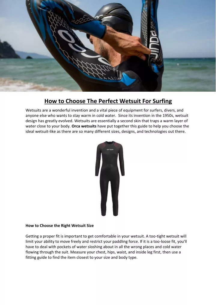 how to choose the perfect wetsuit for surfing