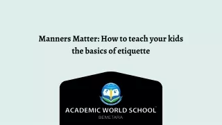 manners matter how to teach your kids the basics