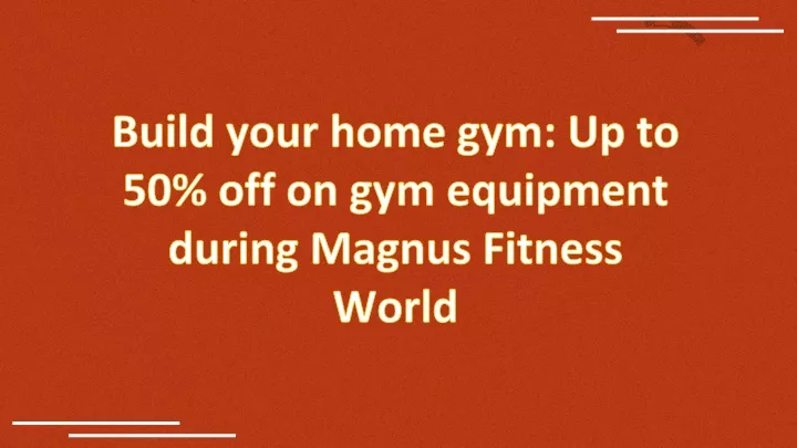 build your home gym up to 50 off on gym equipment during magnus fitness world