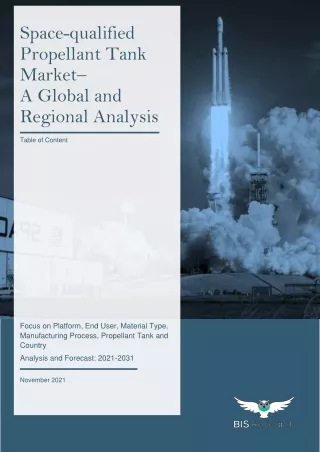 space qualified propellant tank market a global
