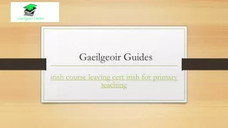 gaeilgeoir guides