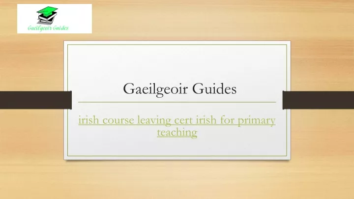 gaeilgeoir guides