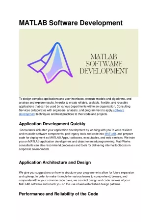 matlab software development