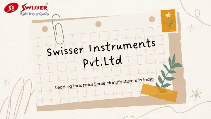 swisser instruments pvt ltd