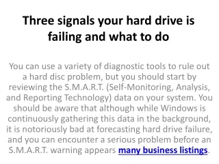 three signals your hard drive is failing and what to do