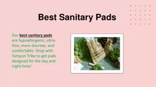 best sanitary pads