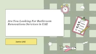 Are You Looking For Bathroom Renovations Services in UAE