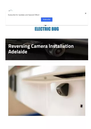 Reversing Camera Installation Adelaide