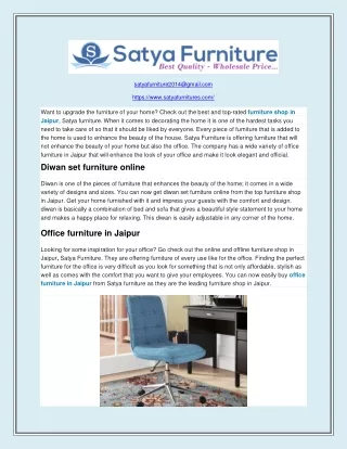 furniture shop in Jaipur