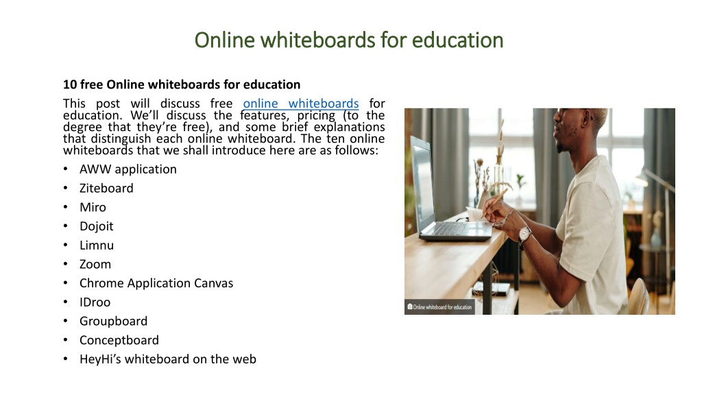 PPT - Online Whiteboard for Education PowerPoint Presentation, free ...
