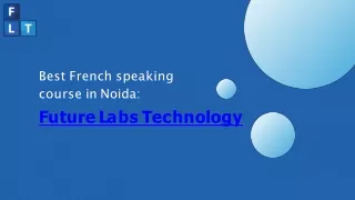 Best French speaking course in Noida- Future Labs Technology