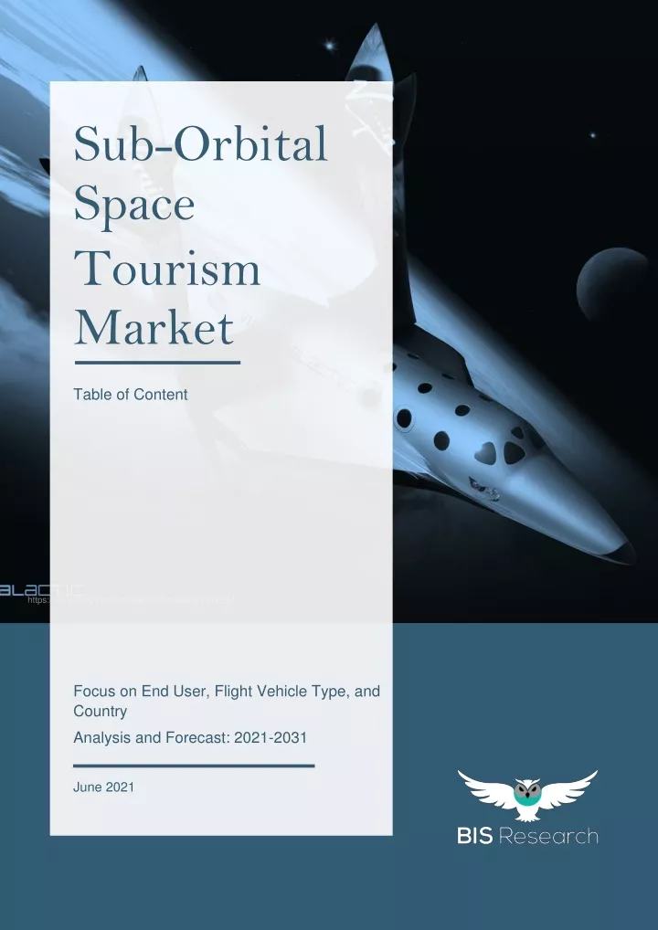 sub orbital space tourism market