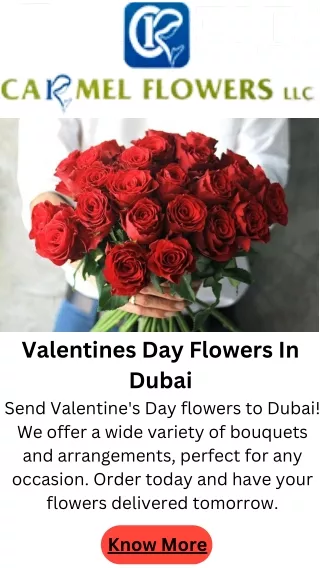 Valentines Day Flowers In Dubai