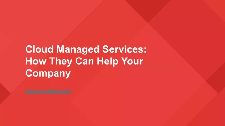 cloud managed services how they can help your