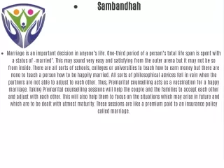Sambandhah