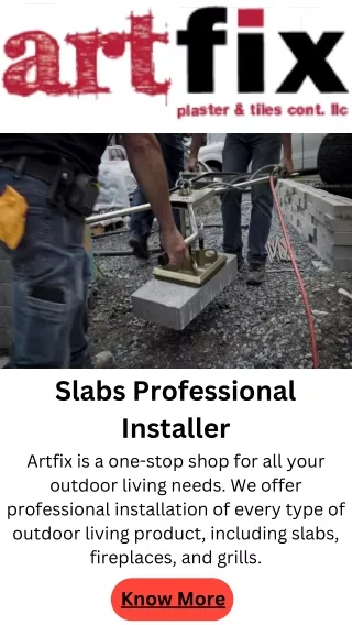 Slabs Professional Installer