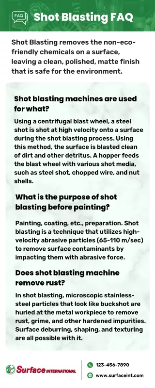 Why Shot blasting machines are used?