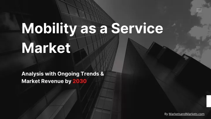 mobility as a service market