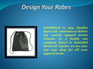 design your robes