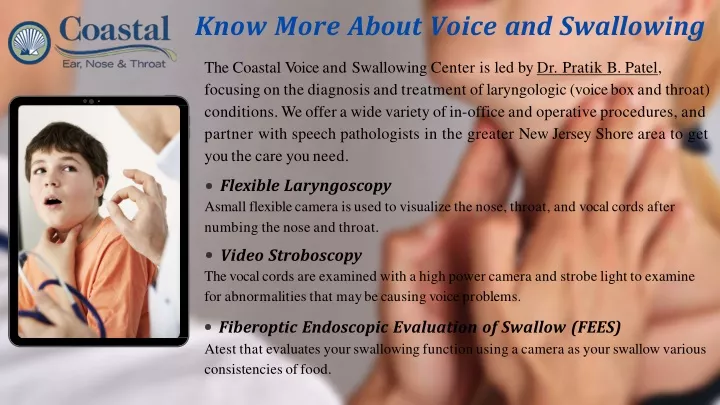 know more about voice and swallowing