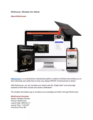 klickcourse monetize your talents