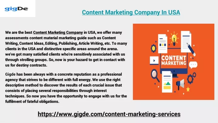 content marketing company in usa