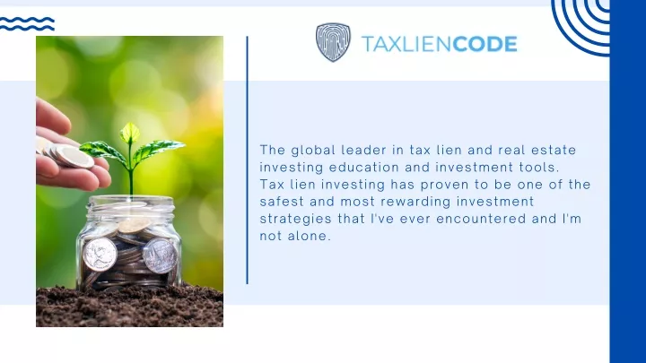 the global leader in tax lien and real estate