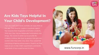 Are Kids Toys Helpful In Your Child’s Development
