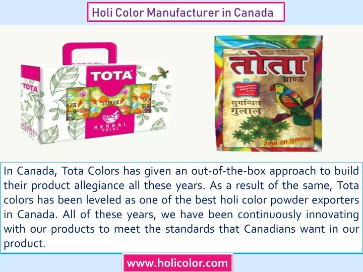 holi color manufacturer in canada