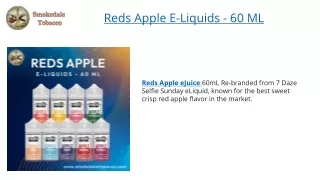 reds apple e liquids 60 ml