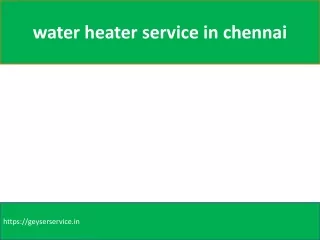 water heater service in chennai
