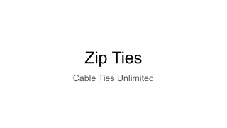 zip ties