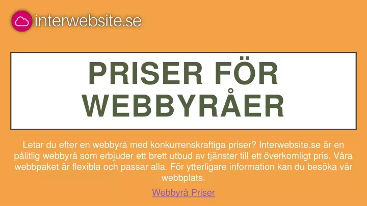 priser f r webbyr er